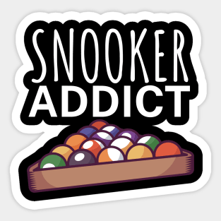 Snooker addict Sticker